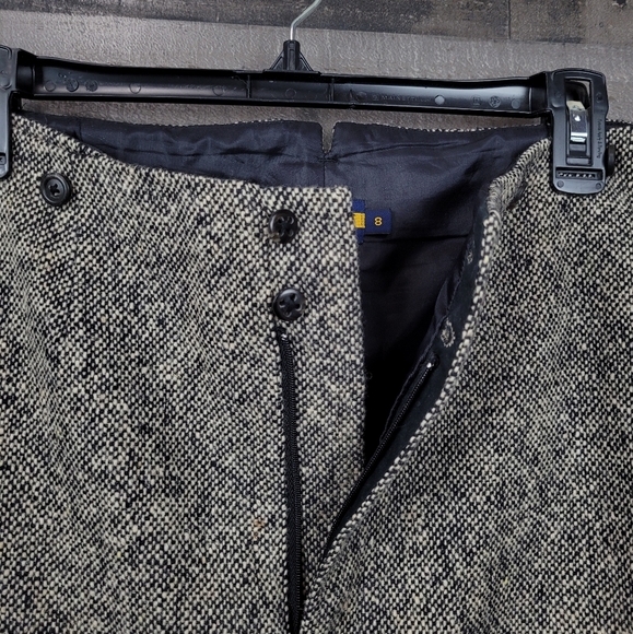 Ralph Lauren Vintage Rugby 100% Lamb Wool Midi Skirt - Picture 4 of 6